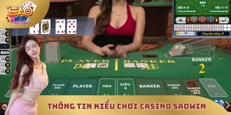 Thông tin mới nhất kiểu chơi casino SAOWIN